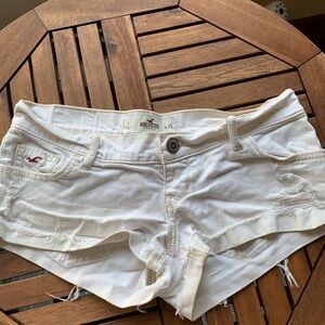 Hollister Women's Cream Jean Shorts